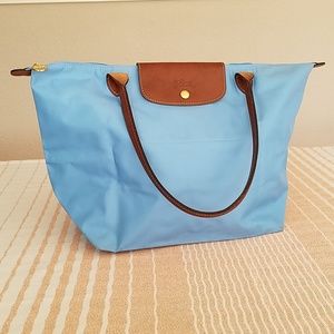 Longchamp Le Pliage Tote Sky Blue